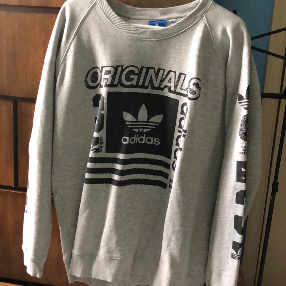 Adidas Originals Crewneck Sweatshirt Grey Size XL